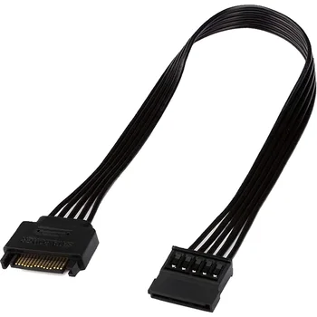 1 бр. Удължител за захранване SATA, 15-пинов удължителен кабел SATA между мъжете и жените, адаптер захранващ кабел за твърд диск HDD, SSD, 30 см