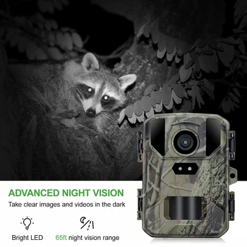 24-Мегапикселова/1080P IR камера за нощно виждане IP65, водоустойчива ловна камера с възможност за активиране на движение, мини-камера за наблюдение на дивата природа