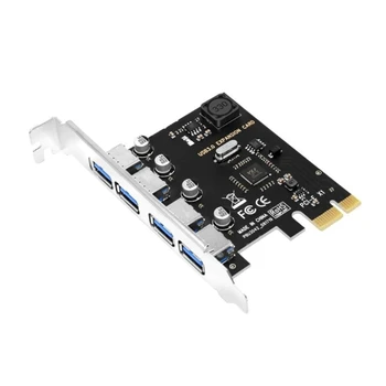 4-портов USB адаптер, PCIE USB Extension Card Контролер адаптерной карта