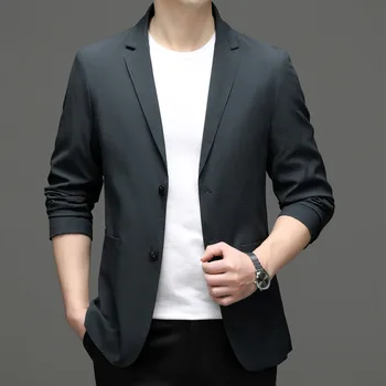 6887-2023 Мъжки костюм през пролетта на нов бизнес професионален мъжки костюм сако ежедневни корейската версия костюм