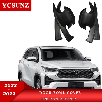 ABS Покриване на Чашата е Дръжката на Вратата на Toyota Innova 2022 2023 Черна части За Кошари Аксесоари За Външността на Автомобила YCSUNZ