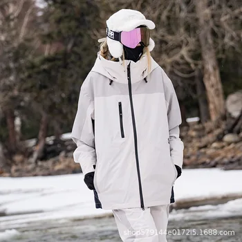 AIRPOSE-минерални ски костюми за мъже и жени, ветроупорен, водоустойчив, Ски яке, Подходящи за сноуборд, мъжки и женски, зимни