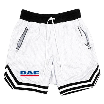 DAF TRUCKS COMPANY шофьор на камион Printing Fashion 2023 Нови Мъжки Летни Обикновена шорти за бягане на открито, Свободни панталони за почивка