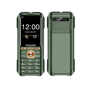 M10 Power Bank Мобилен Телефон С 2.8-Инчов 3Sim-Карта Telphone MP3 Безжичен FM 0.3 MP батерия 3600mah Голям Рог С Двойно Фенерче Бутон Мобилен Телефон