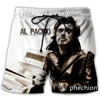 phechion, Нова мода, мъжки /дамски ежедневни панталони с 3D-принтом Al Pacino, Новост, градинска дрехи, Мъжки свободни спортни шорти L69