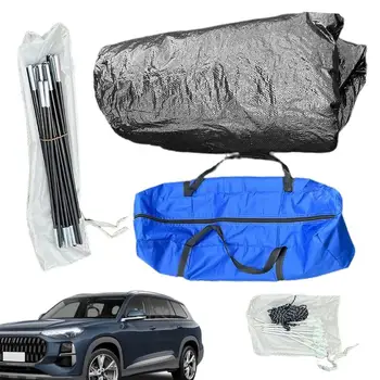 Автомобилен Сенник за къмпинг, двупластова непромокаемая автомобили палатка за къмпинг, навес за задната врата на камиона за къмпинг, защита от слънцето, suv