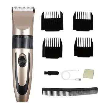 Безжична машинка за подстригване за коса, която се презарежда чрез USB, професионални фризьорски салон машинки за подстригване, остри, трайни, могат да отговарят на различни изисквания за моделиране
