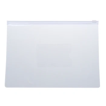 Бял прозрачен хартиен слайдер формат А5 джоб Папки, опаковки за файлове с 20 бр.