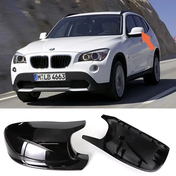 Високо Качество на 2 елемента M Стил Черни Капачки на Страничните Огледала Замяна За BMW X3 F25 X1 E84 Pre-ИРТ 2010 2011 2012 2013