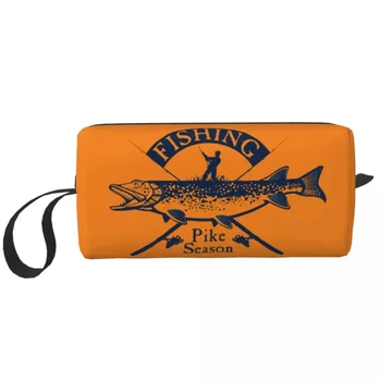 Дамски косметичка за риболов на щука, козметичен органайзер за пътуване, сладки рибарски чанти за съхранение на риба, free toiletries