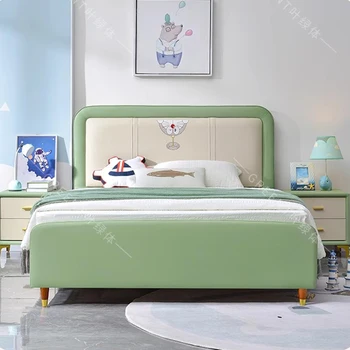 Детски легла за тийнейджъри, двойни луксозни подови матраци, таблата, на основание детски легла, детски мебели за сън Letto Bambini