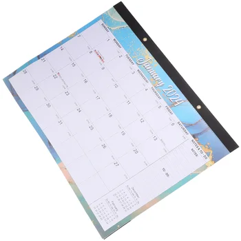 Домашен Календар Офис Окачен Календар Английски Месечен Календар Канцеларски Материали