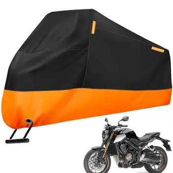 Дъждобран за мотоциклет Водоустойчив Външен и вътрешен Защитен калъф за скутер със светлоотразителни ивици Леки покривала за мотопеди