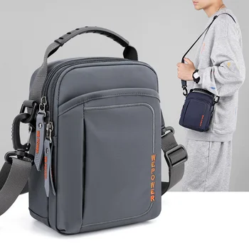 Ежедневните бизнес малка чанта през рамо 2024, нова мода, висококачествен водоустойчив найлон, квадрат за съхранение на монети на рамото