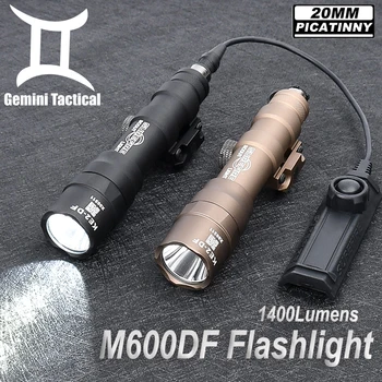 Еърсофт M600DF Надежден Фенерче 1400 Лумена LED Weapon Скаут Light Wadsn Ловен Прожектор С Двоен Ключ Налягане