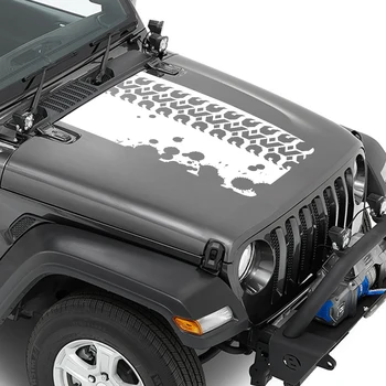 За Jeep Wrangler JK JL TJ YJ Капачка на Капака на Колата PVC Стикер Стилна Персонализирани Графики Винил Фолио, Стикер Аксесоари За Автотюнинга