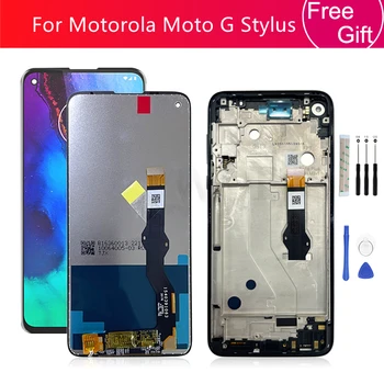 За Motorola Moto G Stylus 2020 LCD дисплей С touch Screen Digitizer В събирането С Рамка XT2043 XT2043-4 Резервни Части За Екрана
