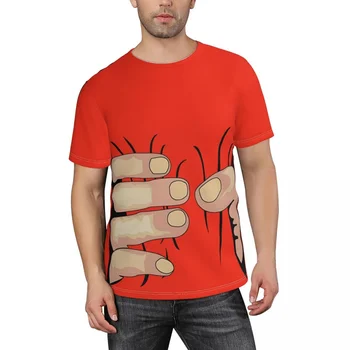 Забавна Тънка Тениска Унисекс От Полиестер С 3D Принтом, Свободни Блузи За Фитнес, Хип-Хоп Плажни Мъжки Тениски