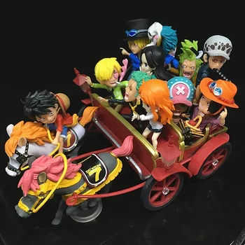 [Забавно] Аниме One Piece 20th Anniversary Carriage Дружеството Coogee WCF Luffy Zoro Санджи Нас PVC Фигурка Колекция Модел играчки