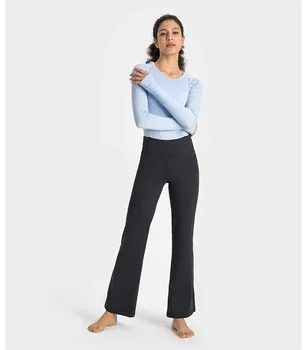 Заместители на марката Lulu: Широки панталони Align с висока засаждане, кратки туристически панталони, панталони за джогинг, риза за йога, панталони за йога
