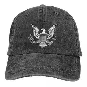 Застиранная мъжка бейзболна шапка на Great Seal шофьор на камион възстановяване на предишното положение Caps, папина шапка, шапка за голф American Eagle