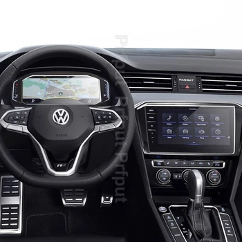 Защитно фолио от закалено стъкло За Volkswagen Passat 2019 2020 2021 Автомобилен радиоприемник GPS Навигация Протектор на Екрана вътрешността на колата