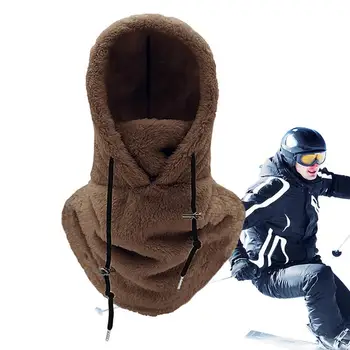 Качулка за главата шерпа, мотоциклетни шапки, флисовые седалките за лице, женски качулка за врата, зимен шал на врата, Зимата колоездене