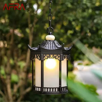 Класическа окачена лампа AFRA Външна ретро led лампа водоустойчив за украса на дома: коридор