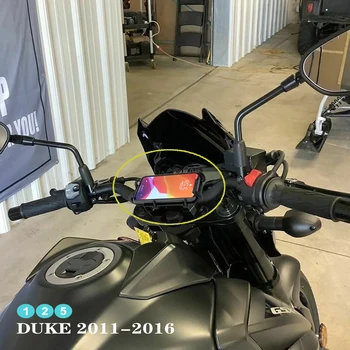 НОВИ Аксесоари за мотоциклети, Черна Притежател на мобилен телефон, скоба за GPS и стойки за 125 Duke 2011-2016, 2015, 2014, 2013, 2012
