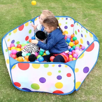 Палатка с топки Сгъваема Детска палатка Cartoony басейн с топки за спорт на закрито и на открито Образователни Преносими Детски играчки в подарък