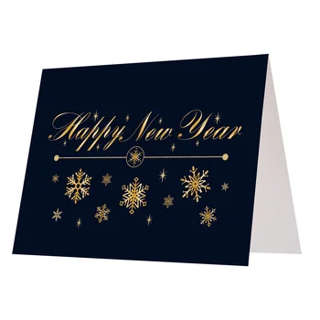 Поздравителни картички за празник на коледа подаръци за Нова година в плик от дебела хартия