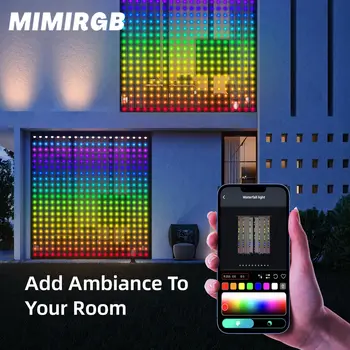 Приложението Smart Curtain Светлини RGB Color 300/200 Ламповые Мъниста, С цел Синхронизиране на Музика LED Window, Curtain Light Фестивални Орнаменти За Врати и улици