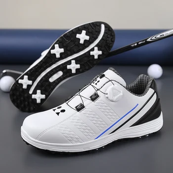 Професионална мъжки обувки за голф, Голям размер 37-47, устойчива на плъзгане обувки за голф, за почивка, мъжки обувки за тренировки по голф на открито
