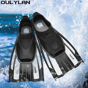 Професионални плавници Oulylan за гмуркане, гъвкава и удобна нескользящая гума за плуване, Плавници за гмуркане, Плажни обувки за водни спортове