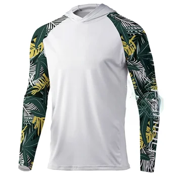 Риза с качулка за риболов, Бързосъхнеща hoody с дълъг ръкав, лятна дишащи дрехи за риболов от виолетови, дишащи върховете Camisa De Pesca