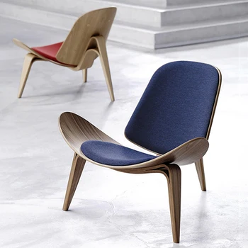 Скандинавски стол-диван, дизайнерски стол за преговори, творческа стол net red ins shell, стол за почивка, стол за самолета, стол за един човек
