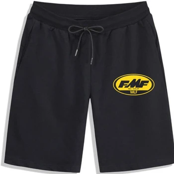 Спортни къси панталони Fmf Racing Wlf, мъжки памучни шорти за почивка, модни стръмни и къси панталони за мъже, памучни мъжки къси панталони, дамски къси панталони