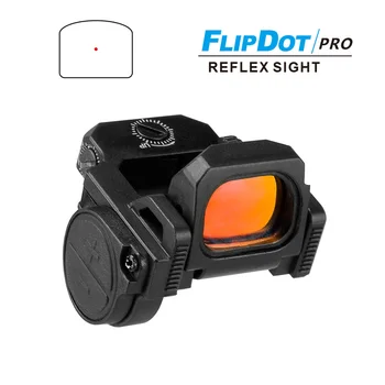 Тактически Vism Flipdot Pro Flip Red Dot Sight Мини Пистолетен Очите Reflex Optic за Еърсофт пистолети Глок 17 Taurus G2C PT111 1913 Планина