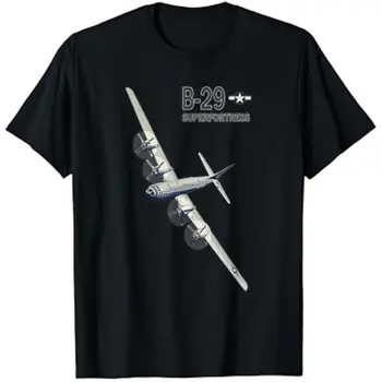 Тениска на военновъздушните сили на САЩ B-29 Superfortress Heavy Бомбардировач от 100% памук Кръгло деколте, Лятна Ежедневната Мъжка тениска С къс ръкав, Размер S-3XL