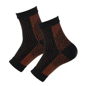 Унисекс, анти-усталостные спортни компресия чорапи за краката с ръкав до глезена, Удобни износоустойчиви гъвкави Еластични чорапи