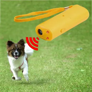 Устройство за дресура на домашни любимци с led 3 В 1 ултразвук мол кучета, ръчно устройство за борба с лай