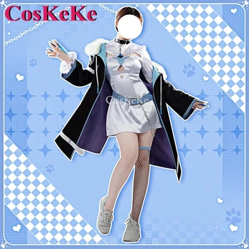 【Индивидуални】CosKeKe Fuwawa Abyssgard Cosplay Аниме VTuber Hololive EN Костюм Чудесна Униформи-Облекла За Ролеви игри На Хелоуин